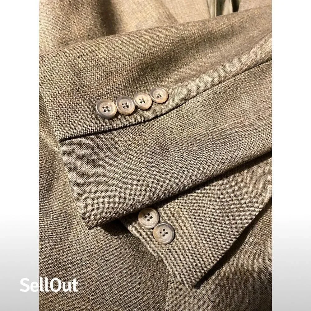 Vintage Hart Schaffner & Marx Men's Gray Striped Blazer Size 46